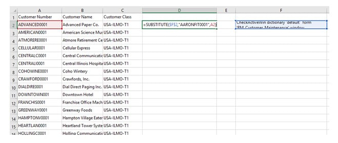 Use the Substitute function to replace the highlighted bit with a value from your table.