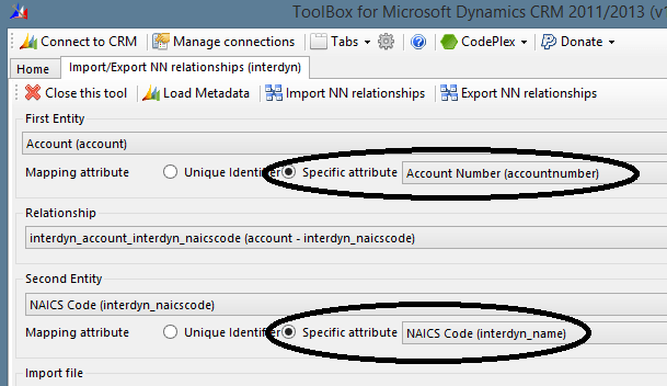 NAICS Code instead of its GUID
